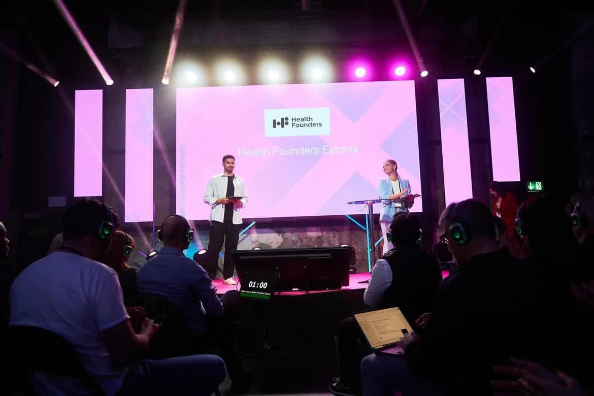 Nadim hosting the pitching stage at Latitude59